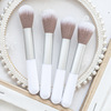 Face blush, brush, highlighter, powder, soft tools set