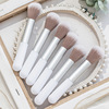 Face blush, brush, highlighter, powder, soft tools set