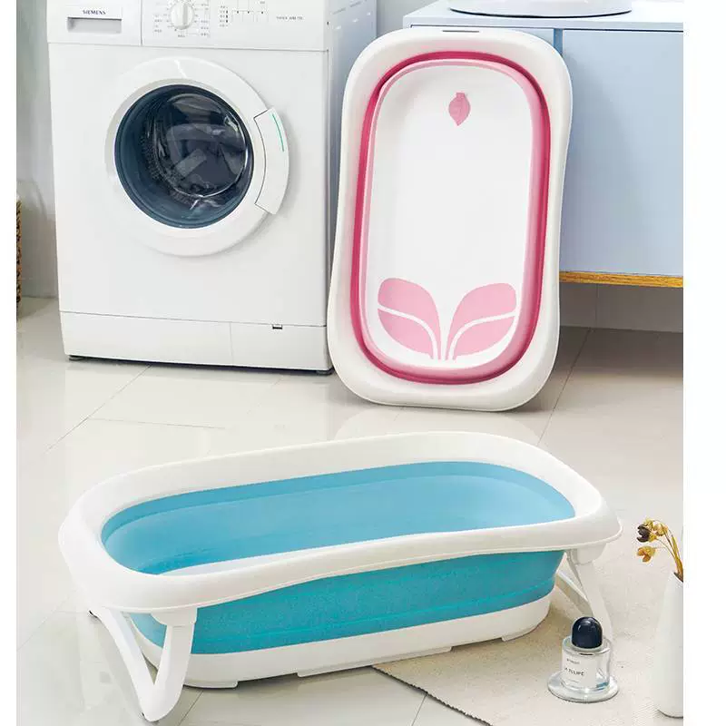 Детская Складная Ванна, ведро для детской ванны, бытовая детская ванночка для новорожденных, сидящая детская ванночка