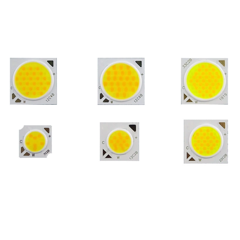 Двухцветная теплая COB-лампа крошка 7W12W24W36W Цвет освещения RA80 1311 1917 инвертированный источник света COB