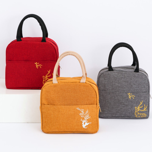 National style portable lunch bag, portable insulated fresh-keeping bag, lunch box bag, mother's handbag cross-border hot sale