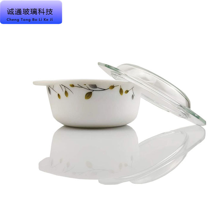White Jade Glass Dinnerware Set, Microwave and Dishwasher Safe, Opal Steamer Wholesale