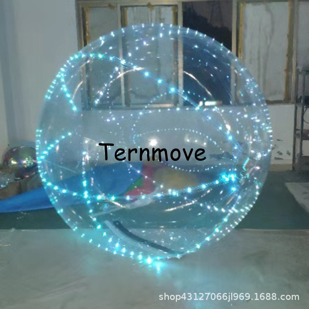 发光水上悠波球发光球充气游艺设施水上步行球led water balloon