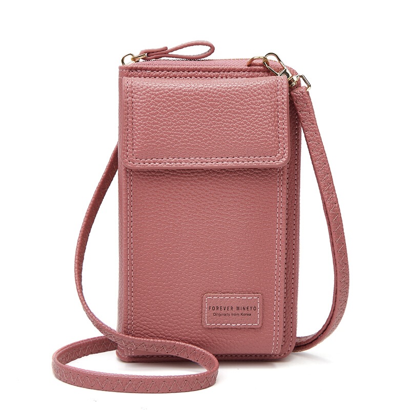 Foreign Trade Clearance Mobile Phone Bag One-Shoulder Cross-Body Women's Large-Capacity Coin Bag Card Bag Fashionable Zipper Coin Purse H168