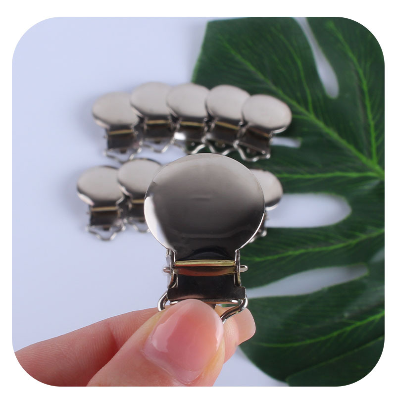 Bebé suministros de hierro redondo correa plana clip palabra clip chupete cadena DIY creativo chupete cadena Accesorios