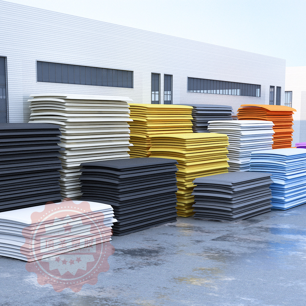 氯丁胶泡棉片材发泡CR泡棉板材厂家SCR泡棉板材CR密封封泡棉垫