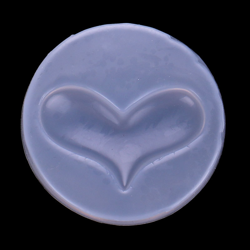 Espejo DIY cristal epoxi joyas con agujero estrella de cinco puntas con agujero amor teléfono caso parche decorativo molde de silicona