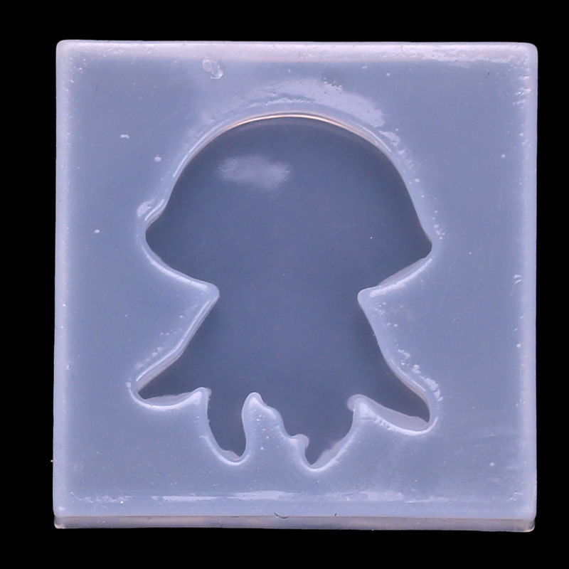 Espejo DIY de Cristal epoxi estrellas de mar Shell medusas molde de silicona haciendo accesorios de la joyería de Cristal epoxi molde