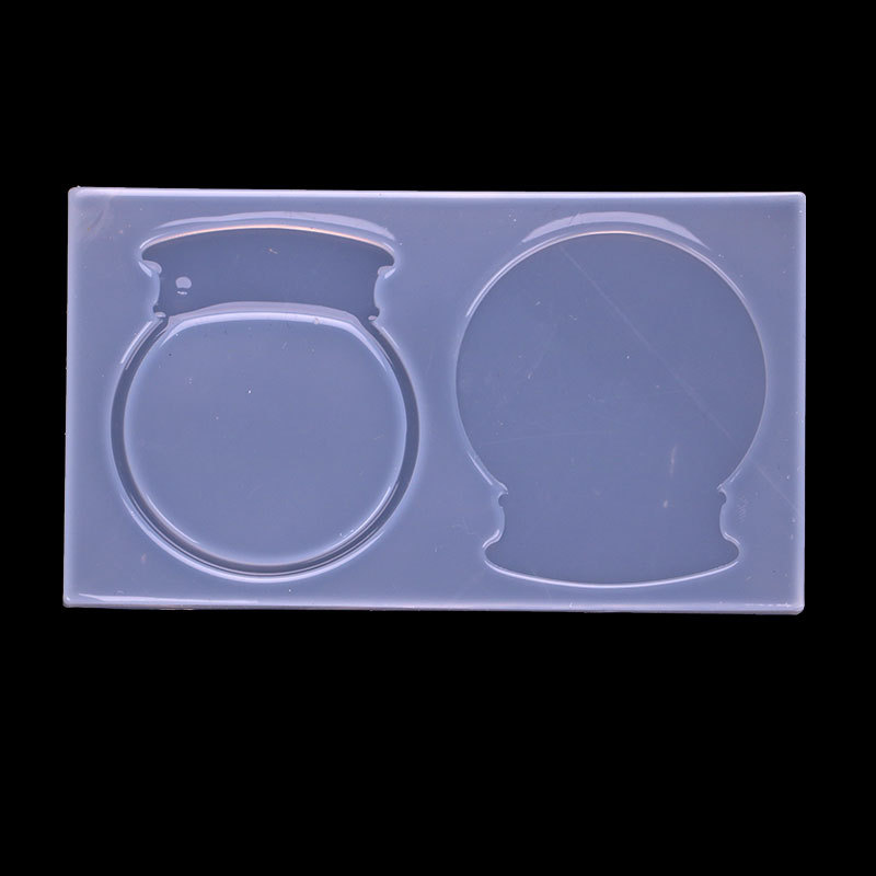 Espejo epoxi casero hueco de laminación de silicona azúcar máquina de torsión huevo máquina de torsión bola hueca epoxi movedizas molde