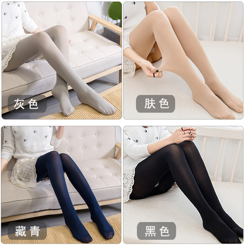Velvet pantyhose thin stockings autumn and winter women's bottoming socks spring and autumn bare leg socks artifact bottoming pantyhose