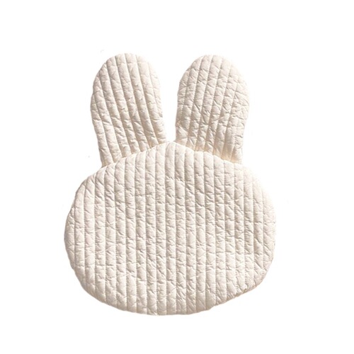 Ins-style Korean quilted pillow cute newborn flat pillow baby breathable 100% cotton rabbit and bear baby pillow