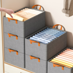 衣服褲子收納盒抽屜式家用衣櫃衣物分層神器分格可摺疊換季整理箱