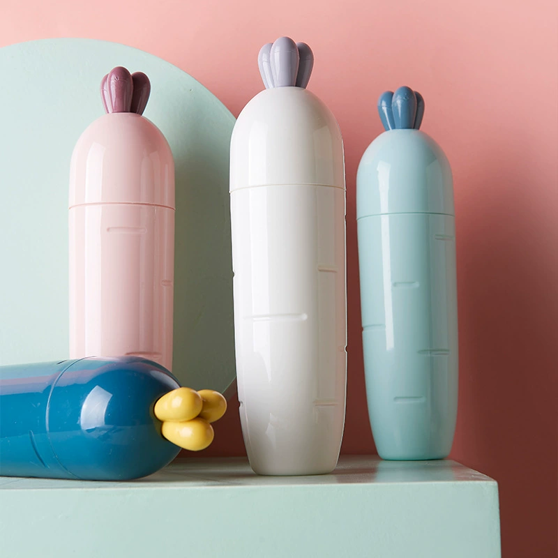 Портативная Милая коробка для зубных щеток с крышкой чашка для зубных щеток Мультфильм морковная Пара коробка для зубных щеток дорожная специальная чашка для мытья