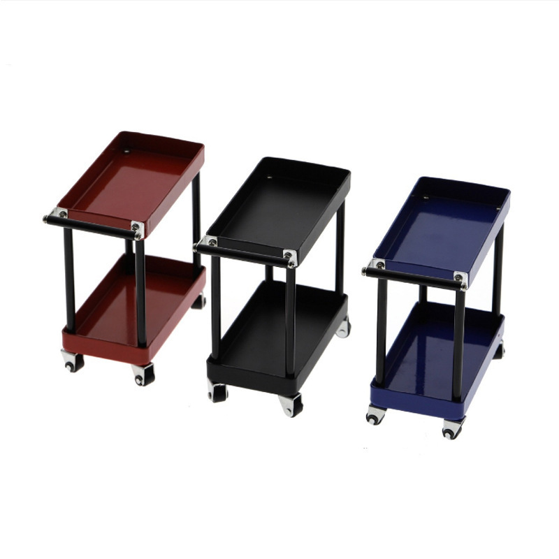 Simulation Climbing Car Tool Cart Metal Material Tool Rack Repair Cart Trx4Scx10 Four-Wheel Drive Remote Control Car