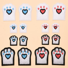 刺绣布贴电脑绣花章时尚 多色大小可爱小爪衣服装饰补丁贴贴布