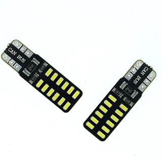 爆款汽车小灯T10 LED 194 W5W 3014 24 LED CANBUS双面示宽灯