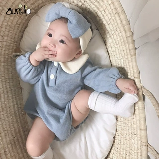 ins新生儿连体衣时尚哈衣春夏男宝宝爬服包屁衣女婴可爱洋气睡衣
