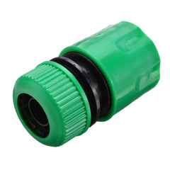 Garden irrigation wash car water gun water pipe connector green 4-way quick-connect garden irrigation water pipe connection accessory