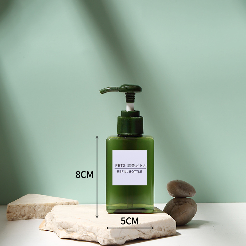 Flacon plat vert foncé 100ml