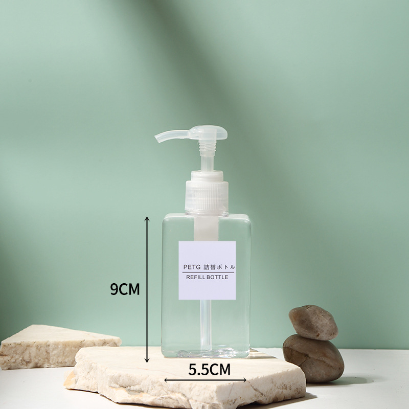 Flacon plat transparent 150ml