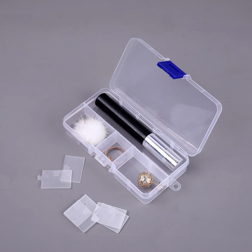 Small 10-grid plastic box, transparent ten-grid detachable parts box, multi-grid jewelry components PP storage box