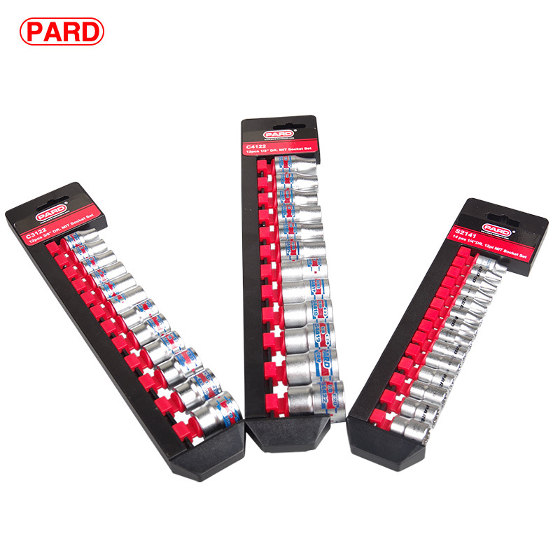美国PARD六角十二角E型英制套筒多功能套装1/4 3/8 1/2扳手套筒头