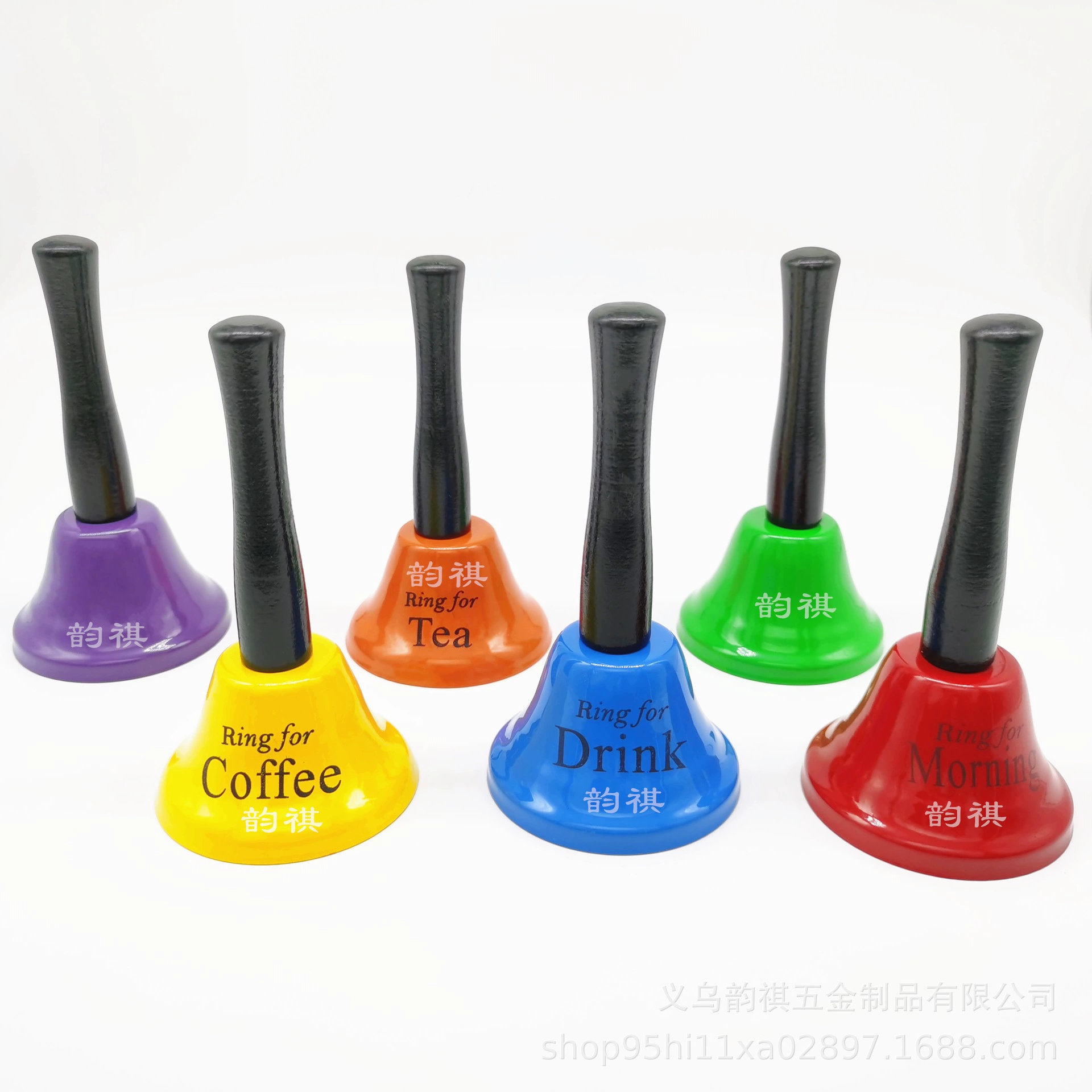 Металлическая погремушка Интересная ручная погремушка с деревянной ручкой 65 мм погремушка 75 мм Ручная погремушка Звонок для службы вызова Колокольчик для раннего образования