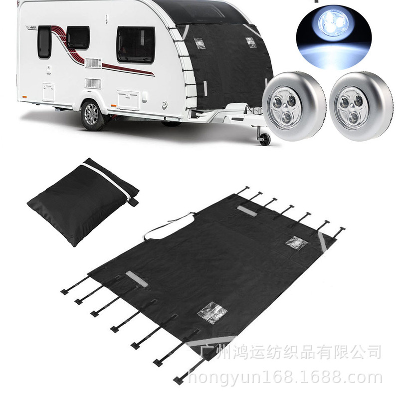 Factory direct RV front cover caravan front cover dust cover waterproof cover sunscreen black 210 Oxford cloth Factory direct RV front cover caravan front cover dust cover waterproof cover sunscreen black 210 Oxford cloth