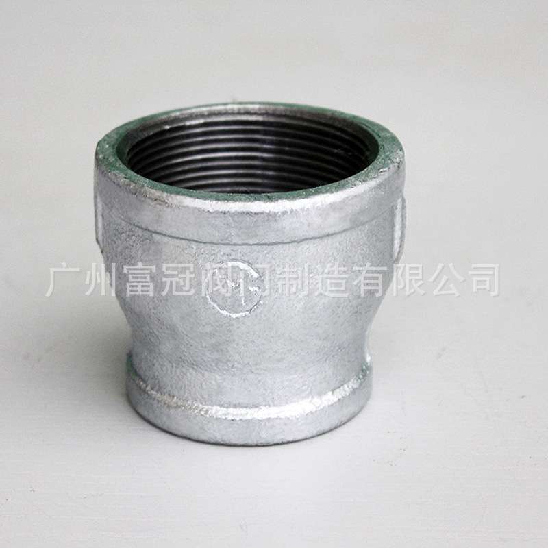赣玛M牌外接 内螺纹镀锌铁过渡接头 变径镀锌管管箍接头 玛钢管箍