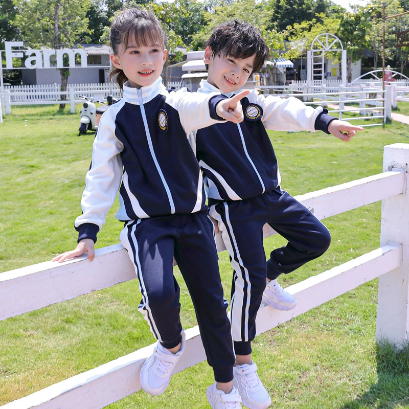 Детская садовая одежда Весенняя и осенняя одежда из четырех частей Английский стиль Детская одежда Школьная форма Школьная одежда Осенний набор из трех частей