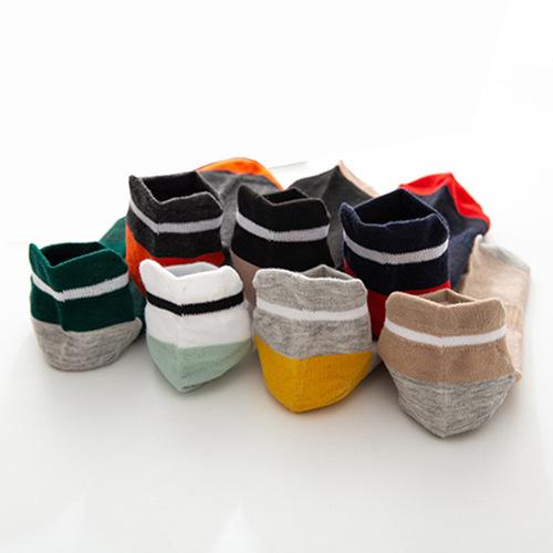 Stall socks for men and women, short casual sports student boat socks, breathable and sweat-absorbent, wear-resistant men's boat socks