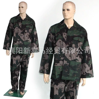 2026新一代服装丛林大花迷彩BDU套装防刮布户外训练劳保