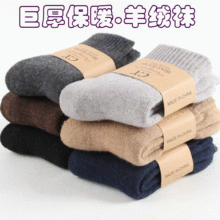 冬季加厚男士羊毛袜 羊绒袜加绒加厚毛圈保暖袜加厚毛巾袜子批发