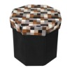 supply Six corners Home Furnishing Daily waterproof Non-woven fabric Storage stool multi-function Storage stool Star anise Folding stool