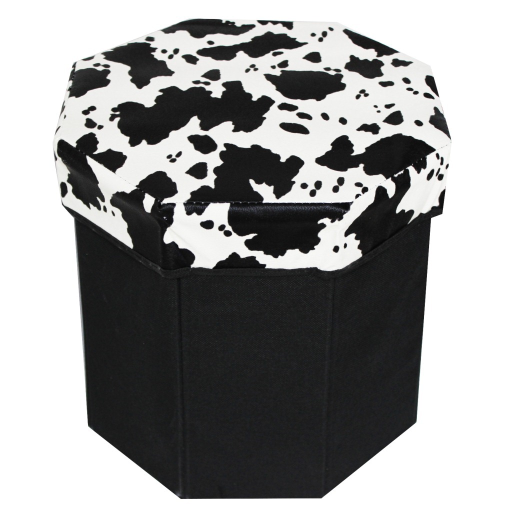 誠信廠家六角優質折疊可坐人多功能收納凳子八邊形收納儲物凳子