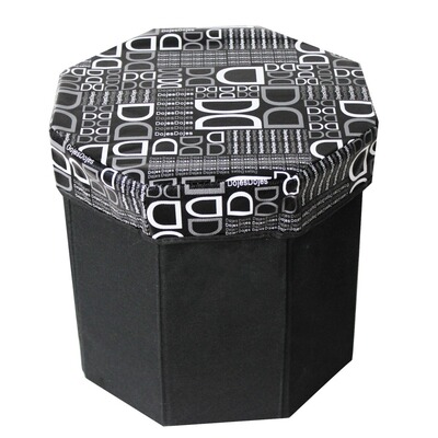 厂家供应多功能八角储物凳折叠凳八角换鞋凳创意多形面布艺收纳凳|ms