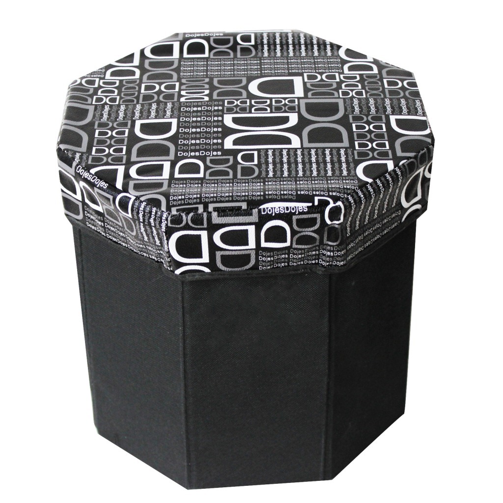 厂家供应多功能八角储物凳折叠凳八角换鞋凳创意多形面布艺收纳凳|ms