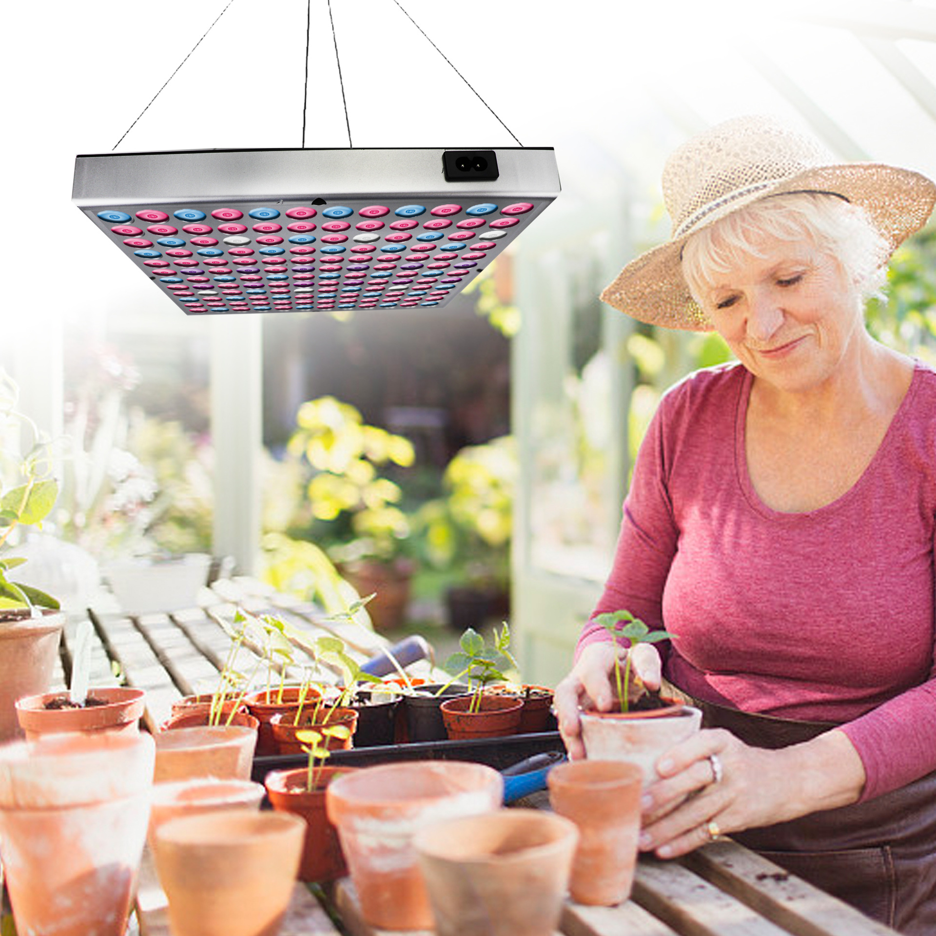 LED plant lamp, 45W, 25W, comfortable light spectrum 3