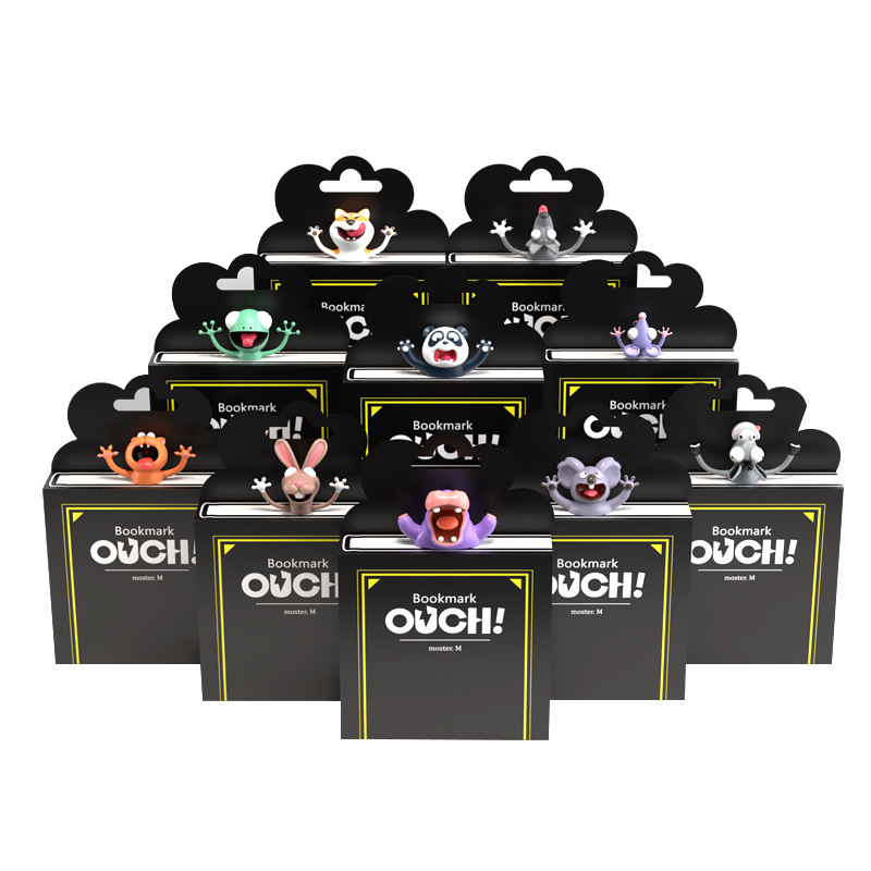 ¡Wu Mi naranja Wen Chuang OUCH! Serie 3D 3D animal marcador PVC creativo papelería lindo divertido gato marcador