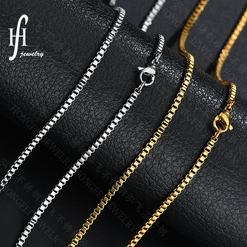 Korean Style Box Necklace for Women, Simple Pendant-Free Clavicle Chain Jewelry Manufacturer Wholesale Necklace Short Style with Chain Titanium Steel Korean Style Box Necklace for Women, Simple Pendant-Free Clavicle Chain Jewelry Manufacturer Wholesale Necklace Short Style with Chain Titanium Steel