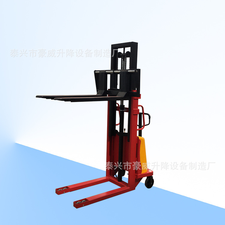 电瓶叉车 半电动堆高车 电动升高机 电动升降装卸车CDS1T2T铲车