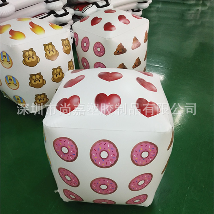 Individual inflatable travel dice PVC