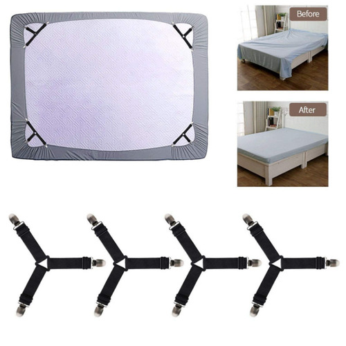 Manufacturer Direct Sale Adjustable Bed Sheet Fixer Triangle Bed Sheet Clip Sofa Sheet Clip Metal Fixing Clip