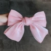 Fuchsia hairpin with bow, 20cm