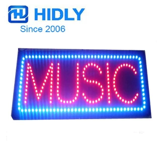 上海指示牌生产厂家音乐器材店面发光字LED MUSIC sign
