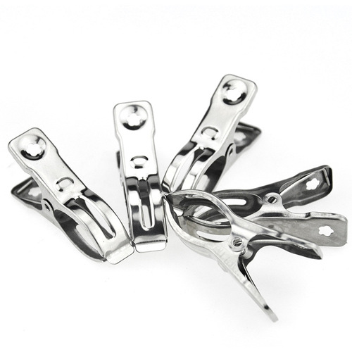 Stainless steel clip household clothes clip windproof clip clothes drying clip quilt holder 6cm small quilt clip