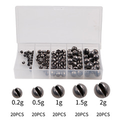 100 Sets of Lead-Free Round Open-End Lead Sinkers for Lure Fishing, Lead-Free Lead Sinkers for Fishing with Lures, Wholesale Fishing Tackle Lead Sinkers