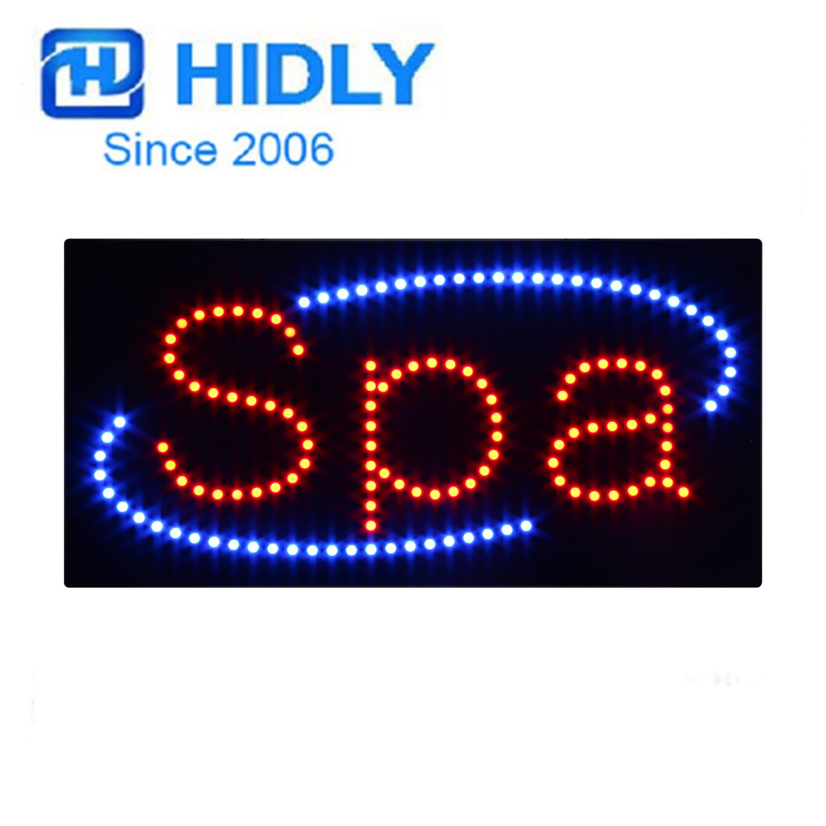 海得利招牌LED招牌长方形LED SPA SIGN