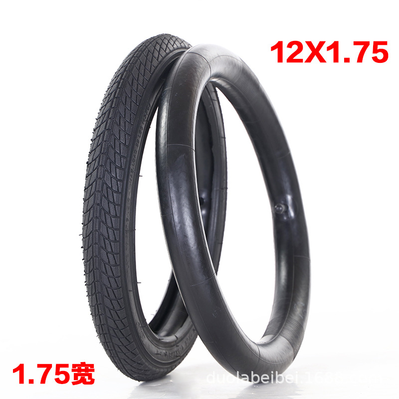 Утолщенный комплект внутренних и внешних шин 12x1,75