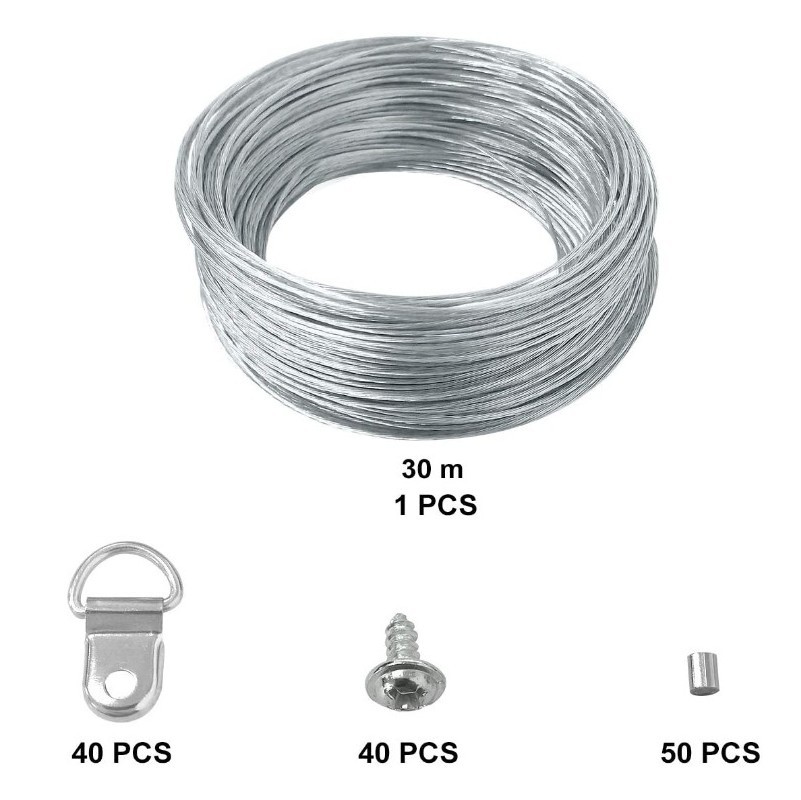 En stock suministro colgando pintura alambre cuerda foto marco cuerda gancho aluminio hebilla traje colgando pintura accesorios combinación